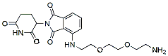Molecular structure of the compound: Pomalidomide-PEG2-amine, HCl salt