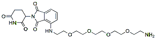 Molecular structure of the compound: Pomalidomide-PEG4-amine, HCl salt
