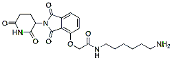 Molecular structure of the compound: Thalidomide-O-acetamide-C6-amine, TFA salt