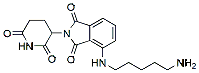 Molecular structure of the compound: Pomalidomide-C5-amine, HCl salt
