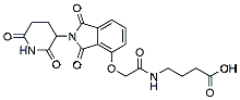 Molecular structure of the compound: Thalidomide-O-acetamide-C3-acid