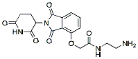 Molecular structure of the compound: Thalidomide-O-acetamide-C2-amine