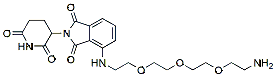 Molecular structure of the compound: Pomalidomide-PEG3-amine