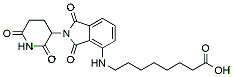 Molecular structure of the compound: Pomalidomide-C7-acid