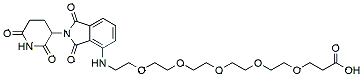 Molecular structure of the compound: Pomalidomide-PEG5-Acid
