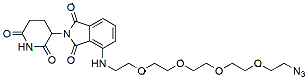 Molecular structure of the compound: Pomalidomide-PEG4-azide