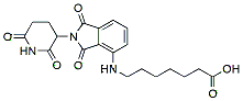 Molecular structure of the compound: Pomalidomide-C6-acid