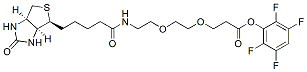Molecular structure of the compound: Biotin-PEG2-TFP ester