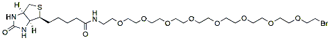 Molecular structure of the compound: Biotin-PEG8-Bromide