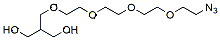 Molecular structure of the compound: 2-((2-(2-(2-(2-azidoethoxy)ethoxy)ethoxy)ethoxy)methyl)propane-1,3-diol