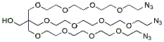 Molecular structure of the compound: 3,4-(PEG4-Azide)-2-((PEG4-Azide)methyl)propan-1-ol