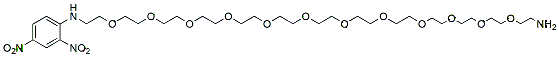 Molecular structure of the compound: DNP-PEG12-amine
