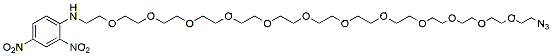 Molecular structure of the compound: DNP-PEG12-azide