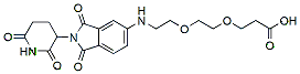 Molecular structure of the compound: Pomalidomide-5-PEG2-Acid