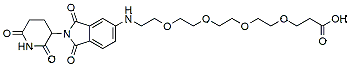 Molecular structure of the compound: Pomalidomide-5-PEG4-Acid