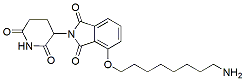 Molecular structure of the compound: Thalidomide-O-C8-amine