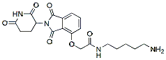 Molecular structure of the compound: Thalidomide-O-acetamido-C5-amine, HCl salt