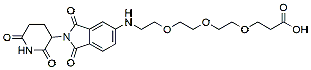 Molecular structure of the compound: Pomalidomide-5-PEG3-Acid