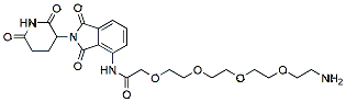 Molecular structure of the compound: Pomalidomide-amido-PEG4-amine, HCl salt