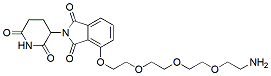 Molecular structure of the compound: Thalidomide-PEG4-NH2, HCl salt