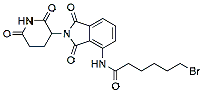 Molecular structure of the compound: Pomalidomide-amido-C5-Br