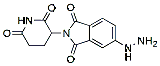 Molecular structure of the compound: 5-Hydrazinyl thalidomide, HCl salt