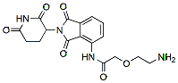 Molecular structure of the compound: Pomalidomide-amido-PEG1-amine, HCl salt