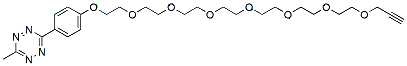 Molecular structure of the compound: Methyltetrazine-PEG7-alkyne