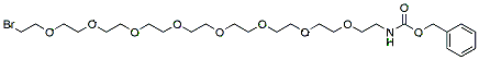 Molecular structure of the compound: Cbz-N-amido-PEG8-bromide
