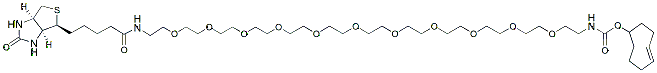 Molecular structure of the compound: Biotin-PEG11-TCO
