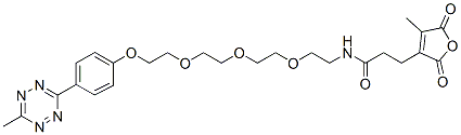 Molecular structure of the compound: Methyltetrazine-PEG3-Dihydrofuran