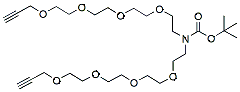 Molecular structure of the compound: N-Boc-N-bis(PEG4-Propargyl)