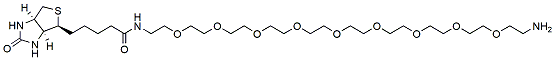 Molecular structure of the compound: Biotin-PEG9-amine