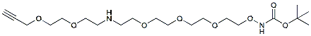 Molecular structure of the compound: N-t-Boc-Aminooxy-PEG4-N-(PEG2-Propargyl)
