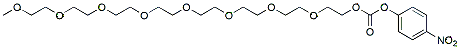Molecular structure of the compound: m-PEG9-4-nitrophenyl carbonate