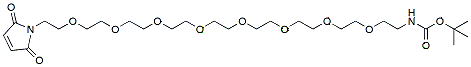 Molecular structure of the compound: Mal-PEG8-NH-Boc