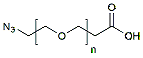 Molecular structure of the compound: Azide-PEG-acid, MW 2,000