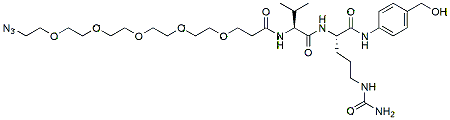 Molecular structure of the compound: Azido-PEG5-Val-Cit-PAB-OH