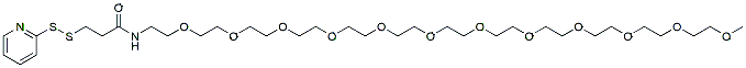 Molecular structure of the compound: m-PEG12-SPDP