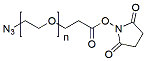 Molecular structure of the compound: Azido-PEG-NHS ester, MW 2,000