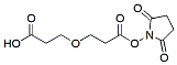 Molecular structure of the compound: Acid-PEG1-NHS ester