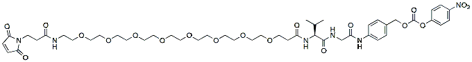 Molecular structure of the compound: Mal-amido-PEG8-val-gly-PAB-PNP