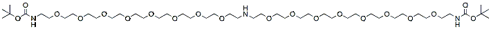 Molecular structure of the compound: NH-bis(PEG8-Boc)