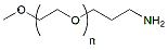 Molecular structure of the compound: mPEG-CH2CH2CH2-NH2, MW 2,000