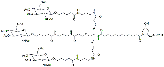 Molecular structure of the compound: GalNAc-L96 analog
