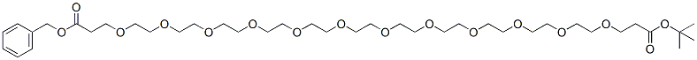 Molecular structure of the compound: Benzyloxy carbonyl-PEG12-t-butyl ester