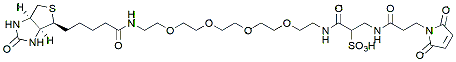 Molecular structure of the compound: Biotin-PEG4-sulfo-Maleimide