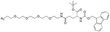 Molecular structure of the compound: Fmoc-OtBu-Glu-PEG4-Azide
