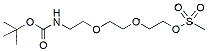 Molecular structure of the compound: t-Boc-N-Amido-PEG3-Ms