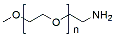 Molecular structure of the compound: m-PEG-NH2 HCl salt, MW 10,000